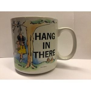 Russ Golf Coffee Mug Hang In There Item Gift Golfing Funny Novelty Cup